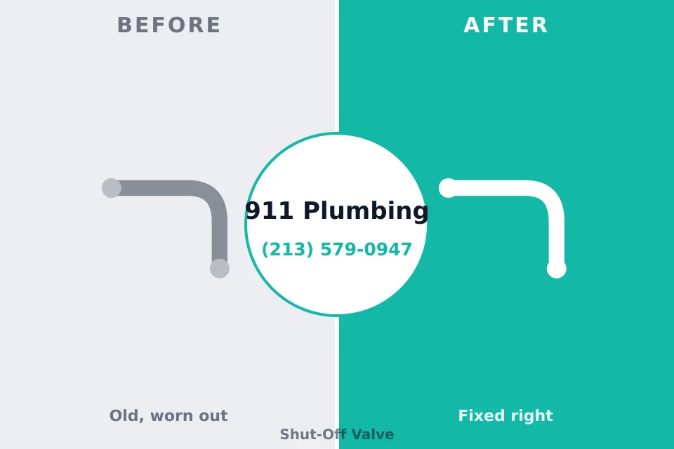Before and after: plumbing repair Atlantic Highlands, NJ